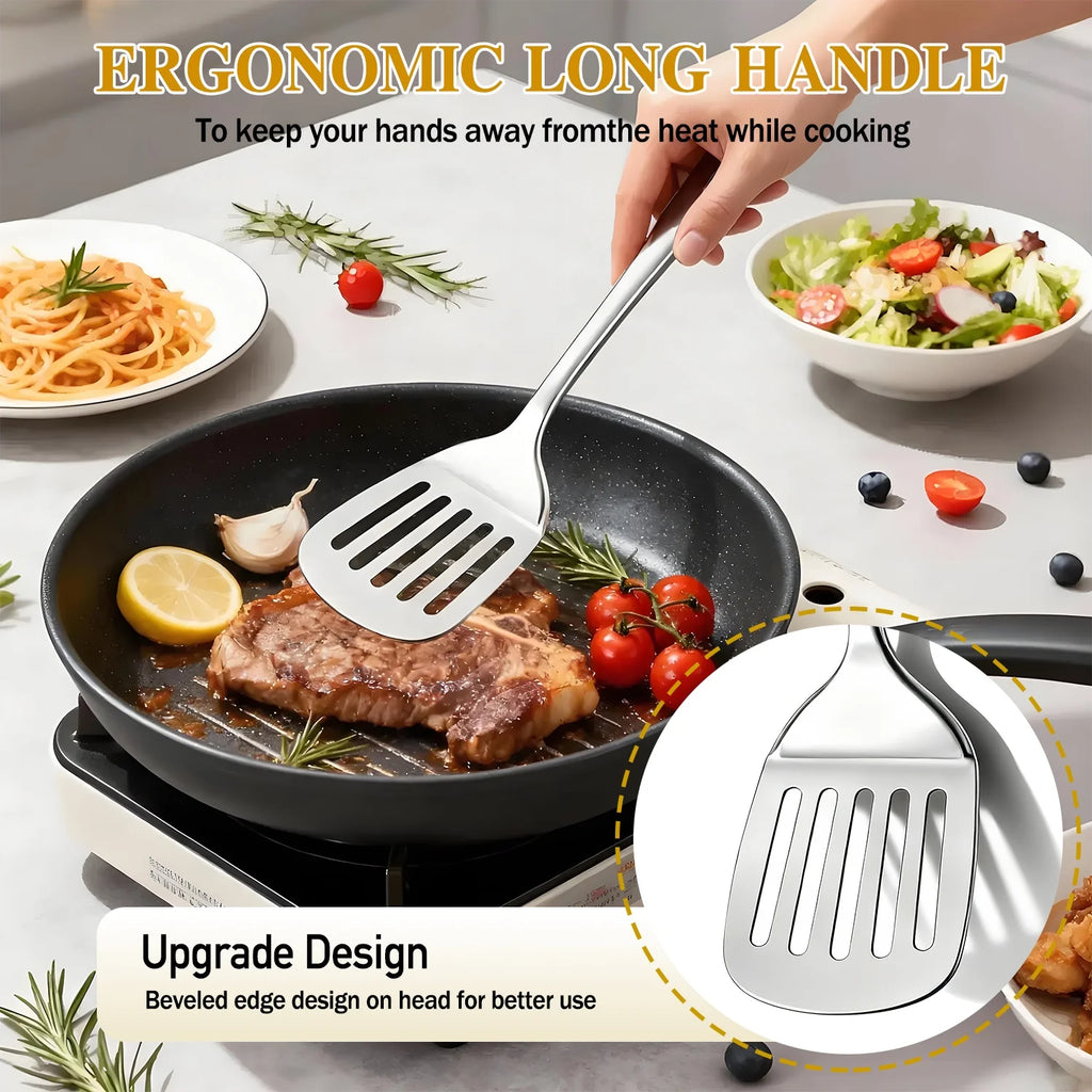 4 Pcs Cooking Utensils Set | Stainless Steel Kitchen Utensils