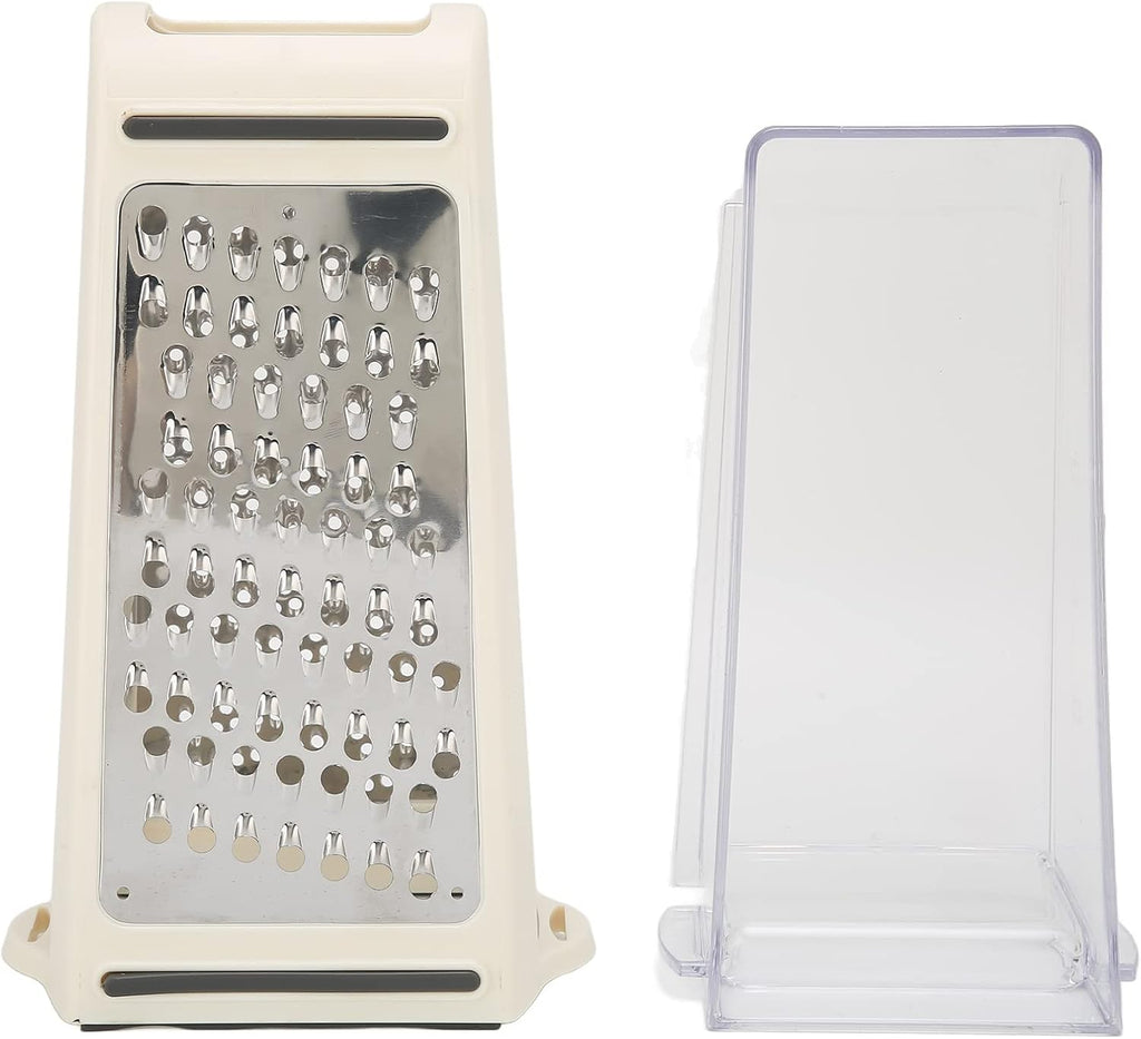 Cheese Grater, Multipurpose Kitchen Box Grater Food Grater Vegetable Shredder with Storage Container for Cheese, Vegetables, Ginger, Garlic (1)