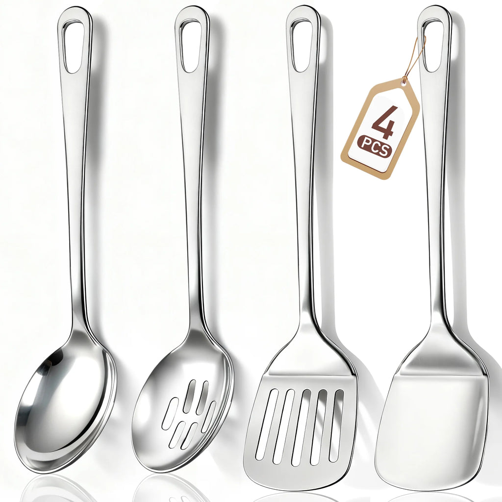 4 Pcs Cooking Utensils Set | Stainless Steel Kitchen Utensils