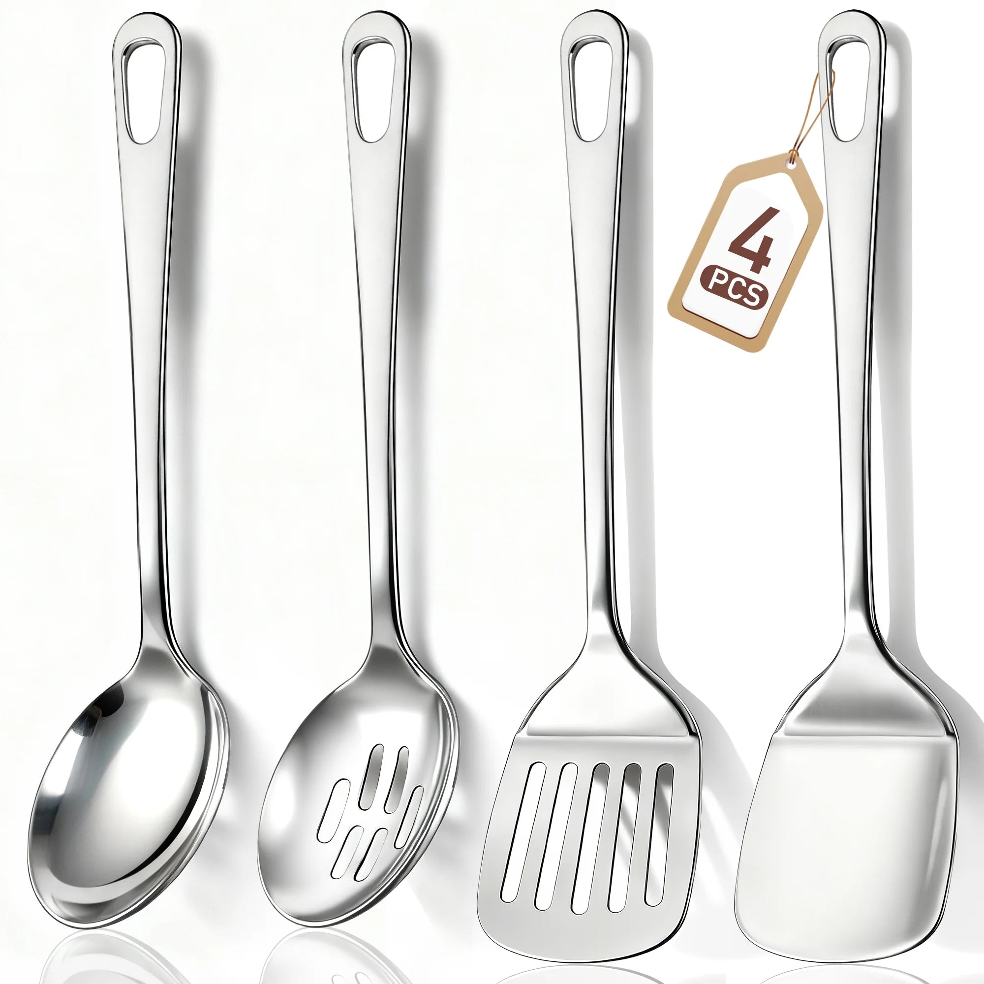 4 Pcs Cooking Utensils Set | Stainless Steel Kitchen Utensils